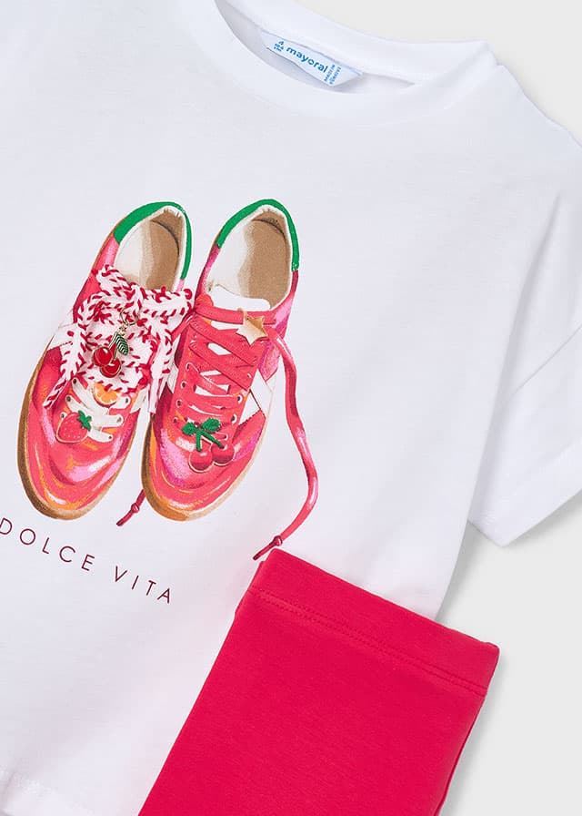 Conjunto legging ciclista persimon - Imagen 5