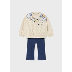 Conjunto legging denim oscuro - Imagen 1