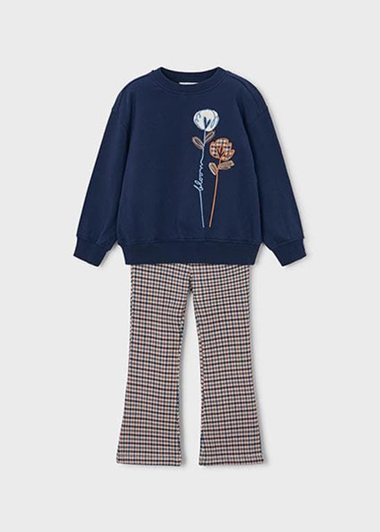Conjunto legging felpa marino - Imagen 1