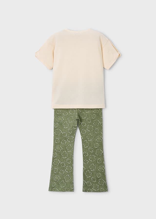 Conjunto legging flaré flor - Imagen 2