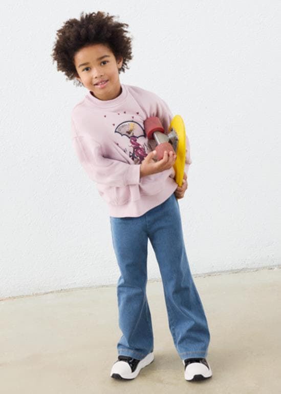 Conjunto legging flare malva - Imagen 1