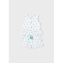 Conjunto pantalón corto crudo - Imagen 1