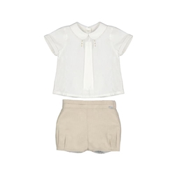 Conjunto pantalón corto lino - Imagen 1