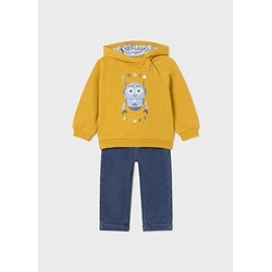 Conjunto pantalón denim-pullover polen - Imagen 2