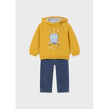 Conjunto pantalón denim-pullover polen - Imagen 2