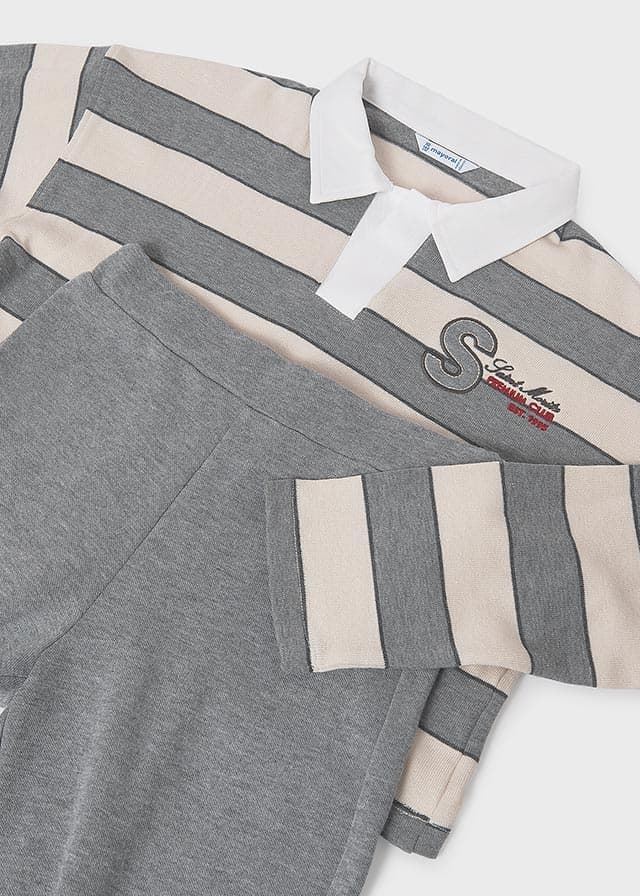 Conjunto pantalón-polo acero - Imagen 5