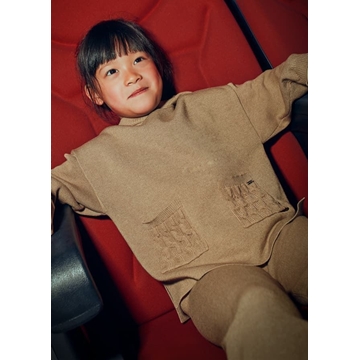 Conjunto pantalón tricot camel - Imagen 2