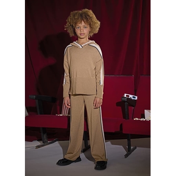 Conjunto pantalón y jersey camel - Imagen 1