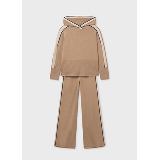 Conjunto pantalón y jersey camel - Imagen 2