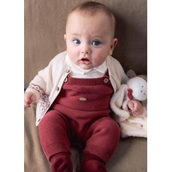 Conjunto peto tricot ciruela - Imagen 1