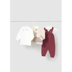 Conjunto peto tricot ciruela - Imagen 2