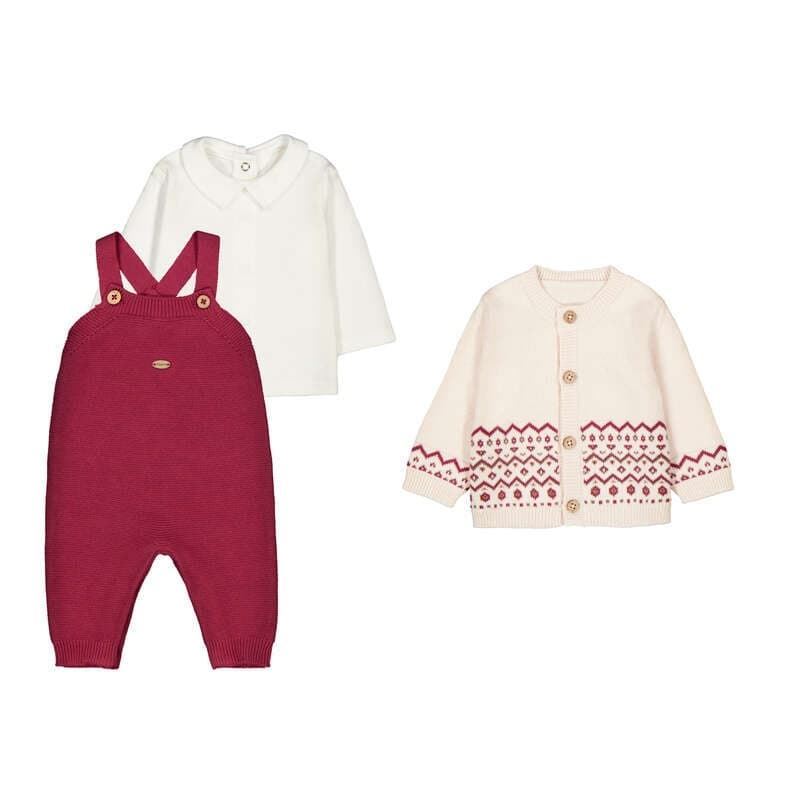 Conjunto peto tricot ciruela - Imagen 6