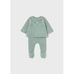 Conjunto polaina tricot menta - Imagen 1