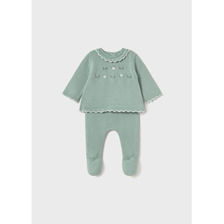 Conjunto polaina tricot menta - Imagen 1