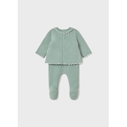 Conjunto polaina tricot menta - Imagen 2