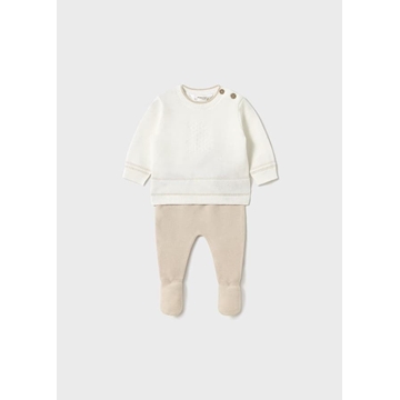 Conjunto polaina tricot piedra - Imagen 1