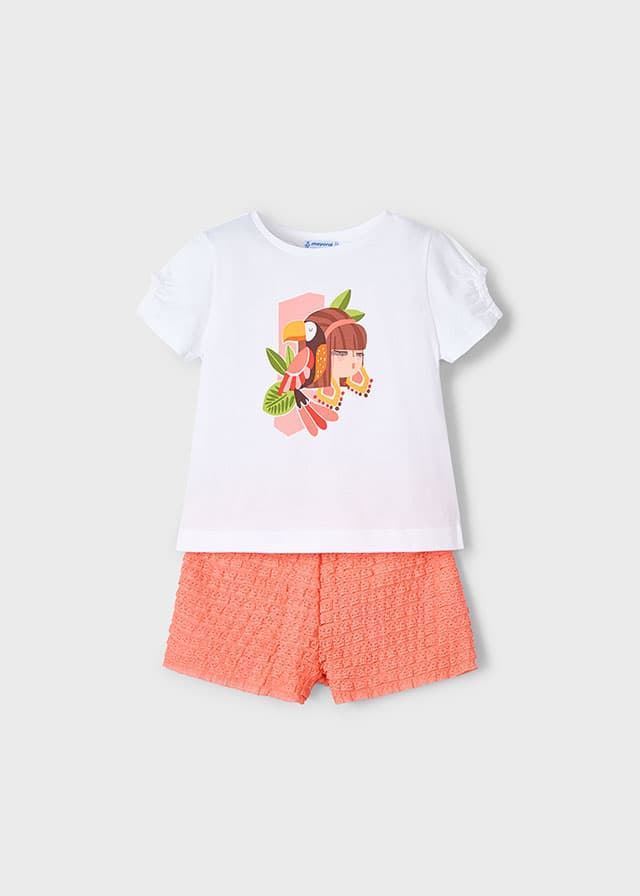 Conjunto short mandarina - Imagen 1