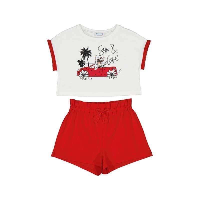 Conjunto short rojo - Imagen 1