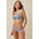 CONJUNTO SUJETADOR COPA CON BIKINI AZUL VINTAGE - Imagen 1