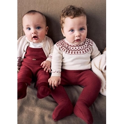 Conjunto tricot ciruela - Imagen 1