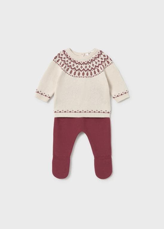 Conjunto tricot ciruela - Imagen 2