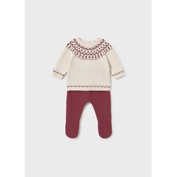 Conjunto tricot ciruela - Imagen 2