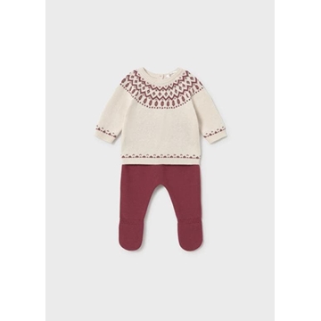 Conjunto tricot ciruela - Imagen 2