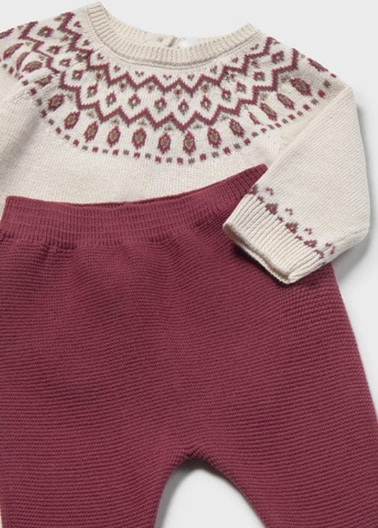 Conjunto tricot ciruela - Imagen 4