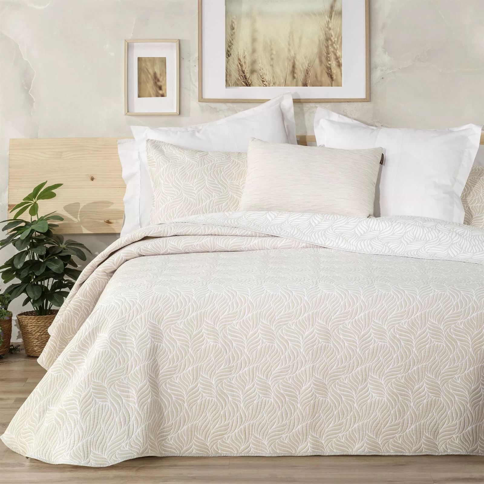Cubrecama MALTES beige - Imagen 1