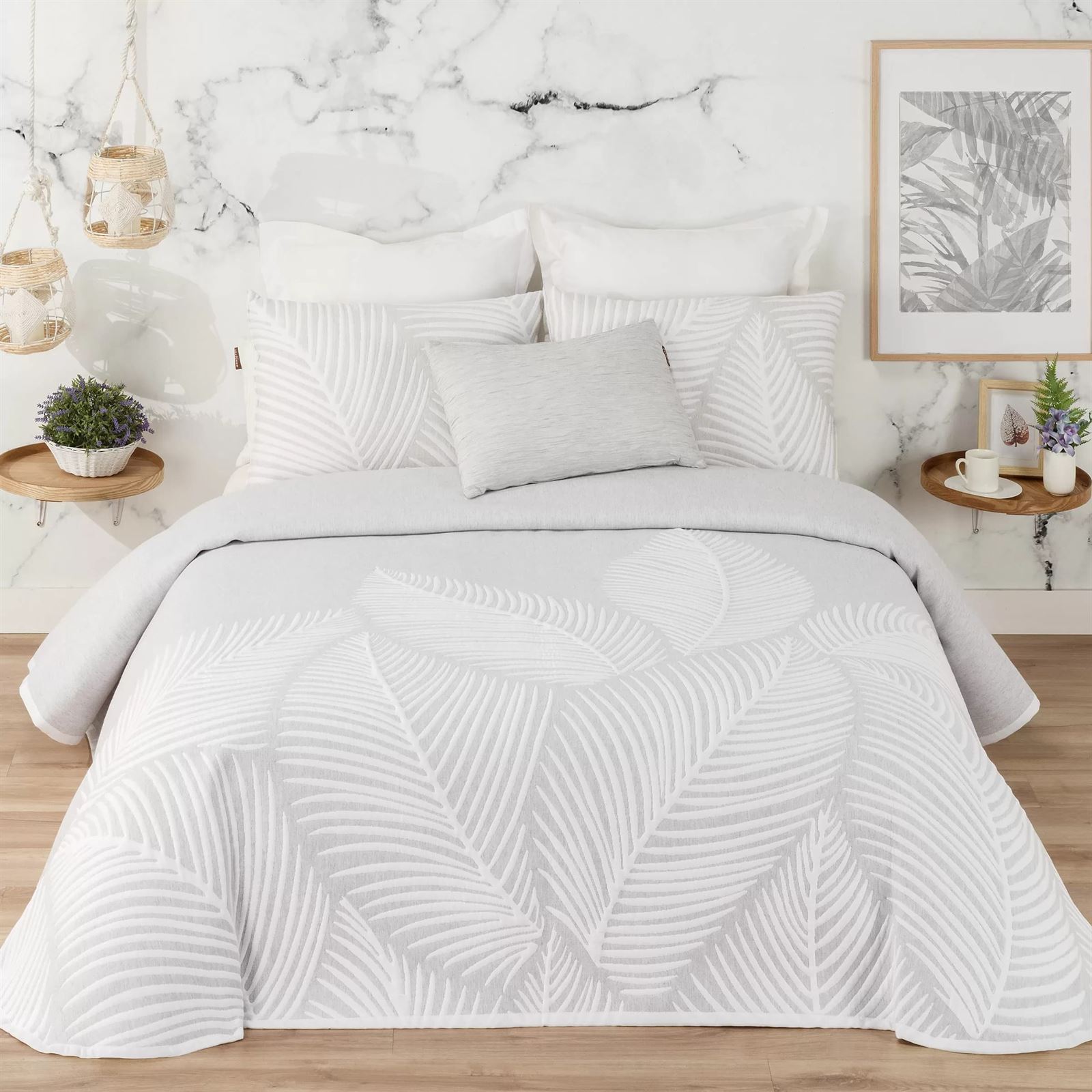 Cubrecama PALMA gris - Imagen 1