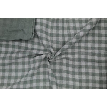 Doble gasa vichy verde - Imagen 1