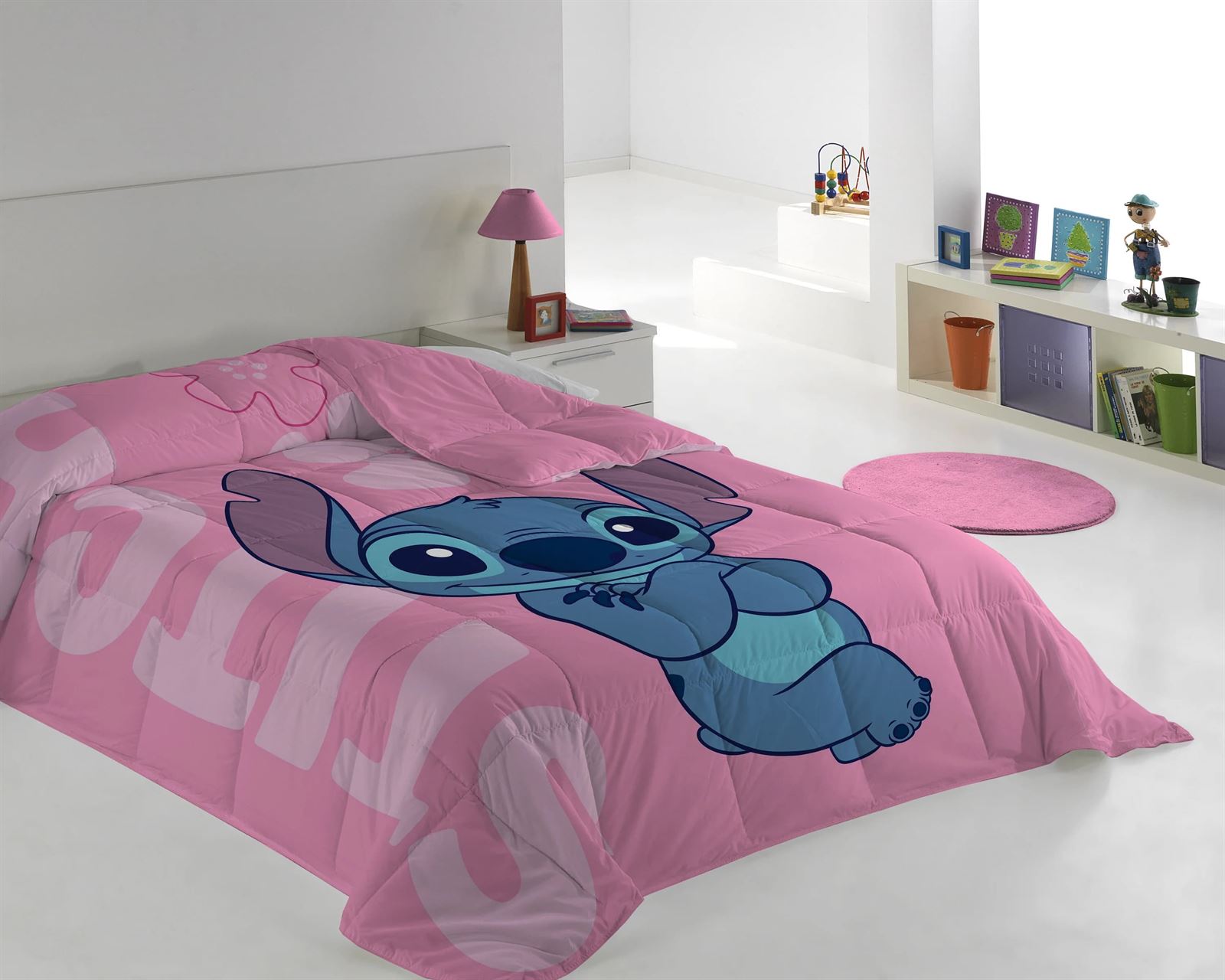 Edredón confort LILO Y STITCH FLOWERS - Imagen 1