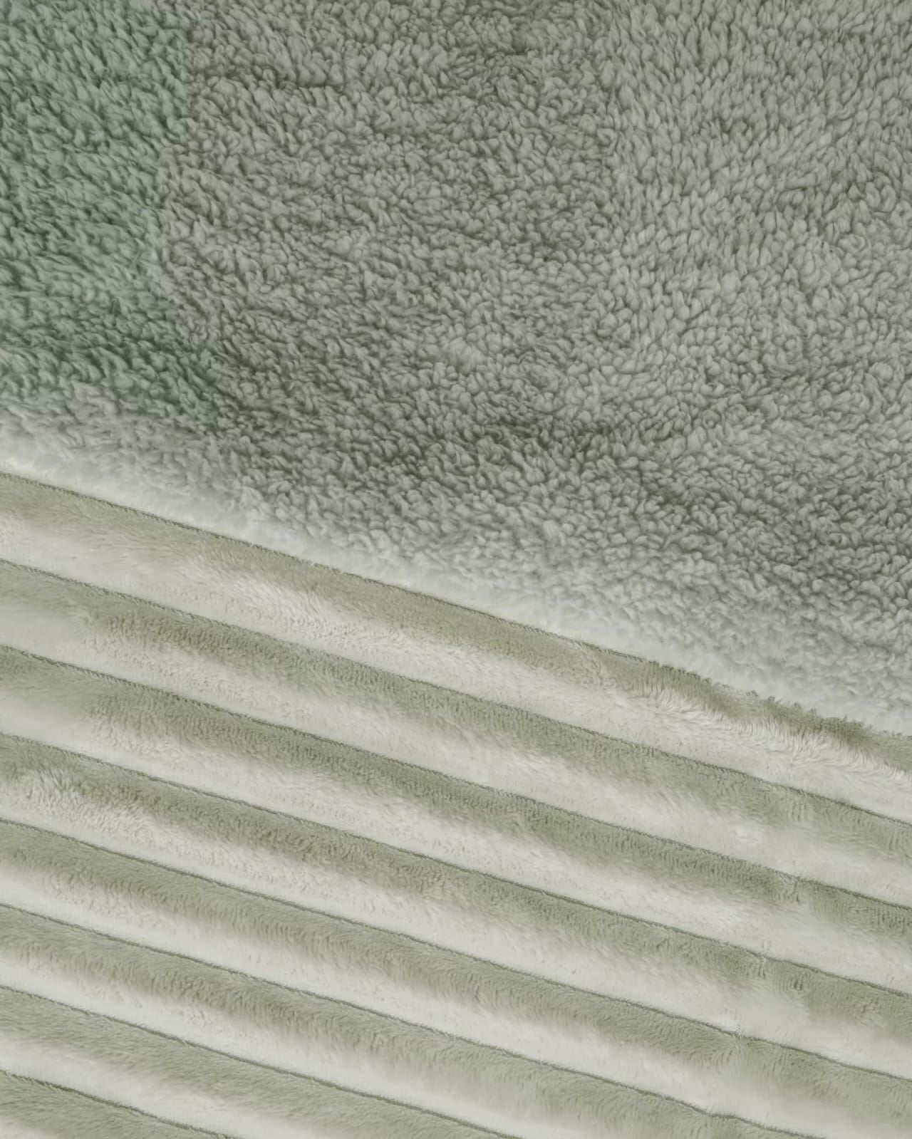 Edredón jacquard sherpa DAN verde - Imagen 3