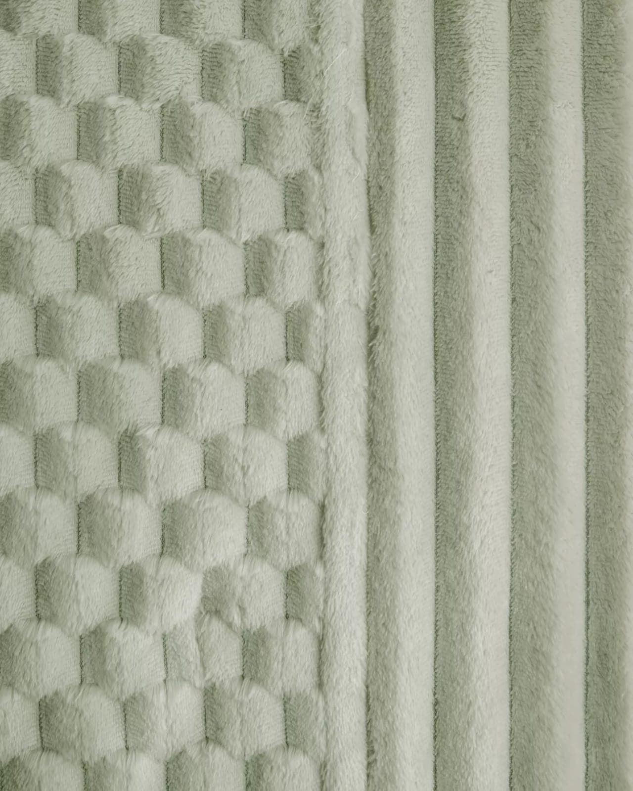 Edredón jacquard sherpa DAN verde - Imagen 4