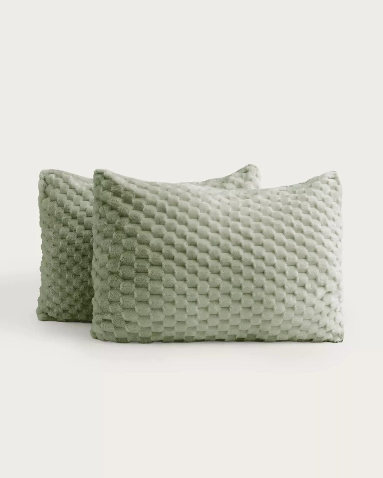Edredón jacquard sherpa DAN verde - Imagen 5