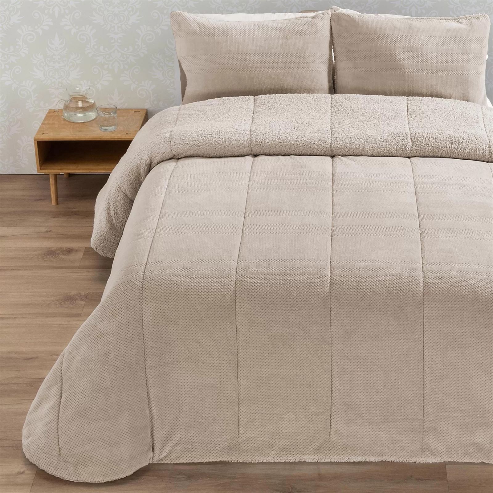 Edredón Sherpa Riso beige - Imagen 3