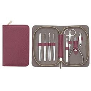 Estuche manicura burdeos - Imagen 1