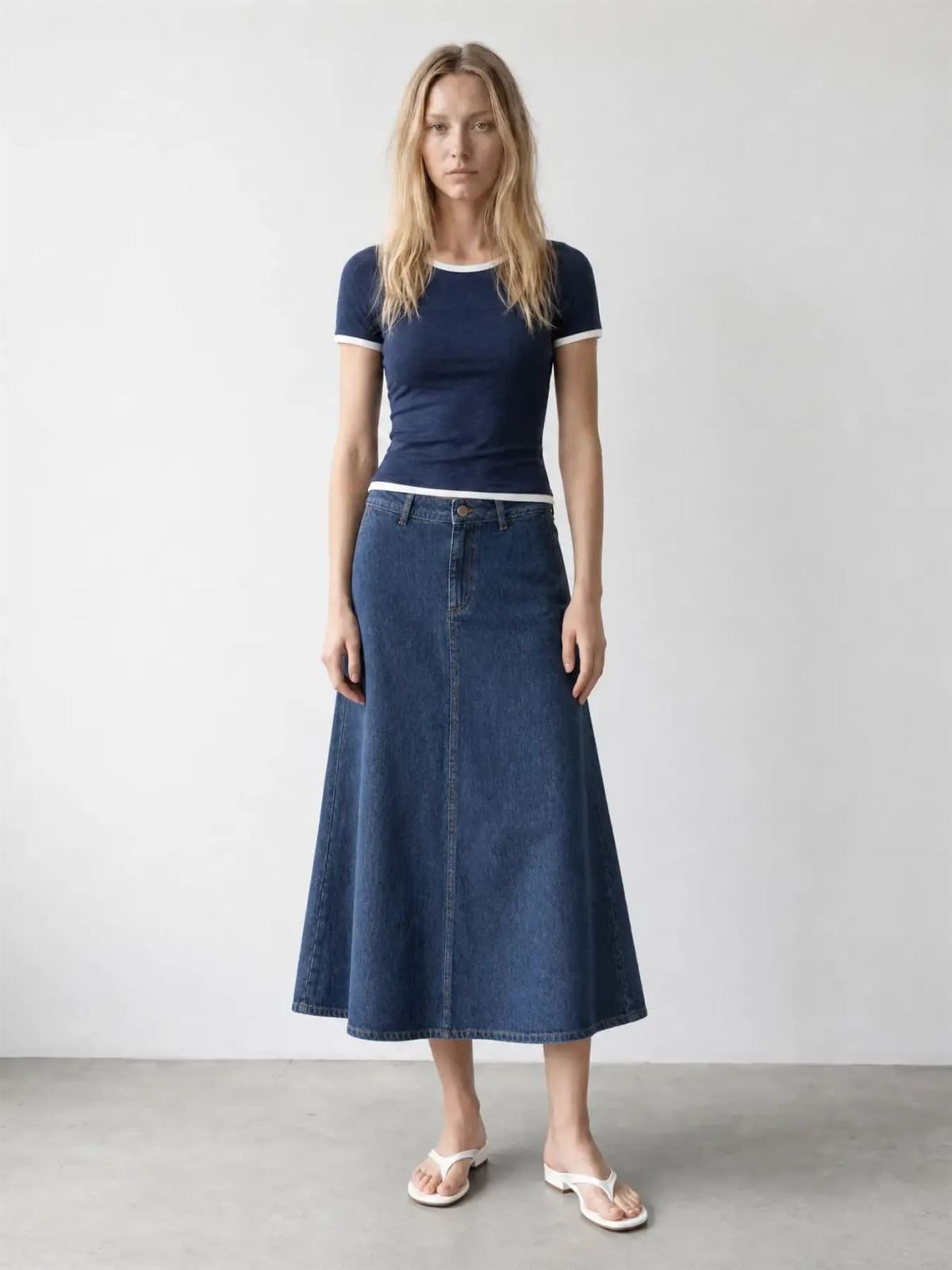 Falda denim Vipal - Imagen 1