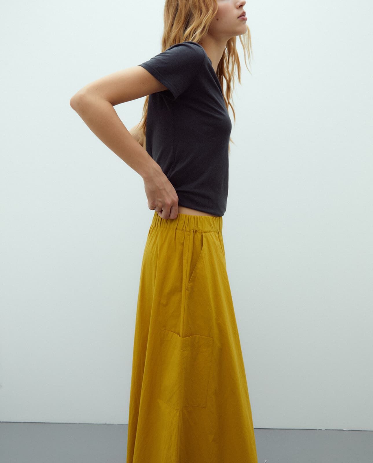 Falda mostaza - Imagen 3