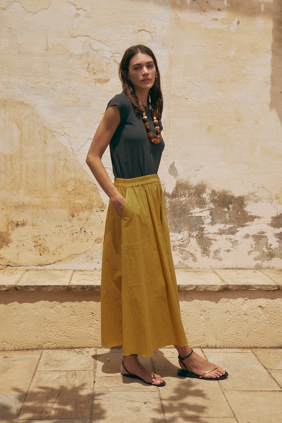 Falda mostaza - Imagen 5