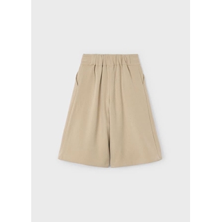 Falda pantalón midi beige. - Imagen 2