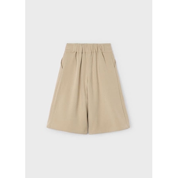 Falda pantalón midi beige. - Imagen 2