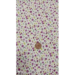 Flores morado/malva Algodón 100% - Imagen 1