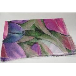 Fular flores multicolor - Imagen 1