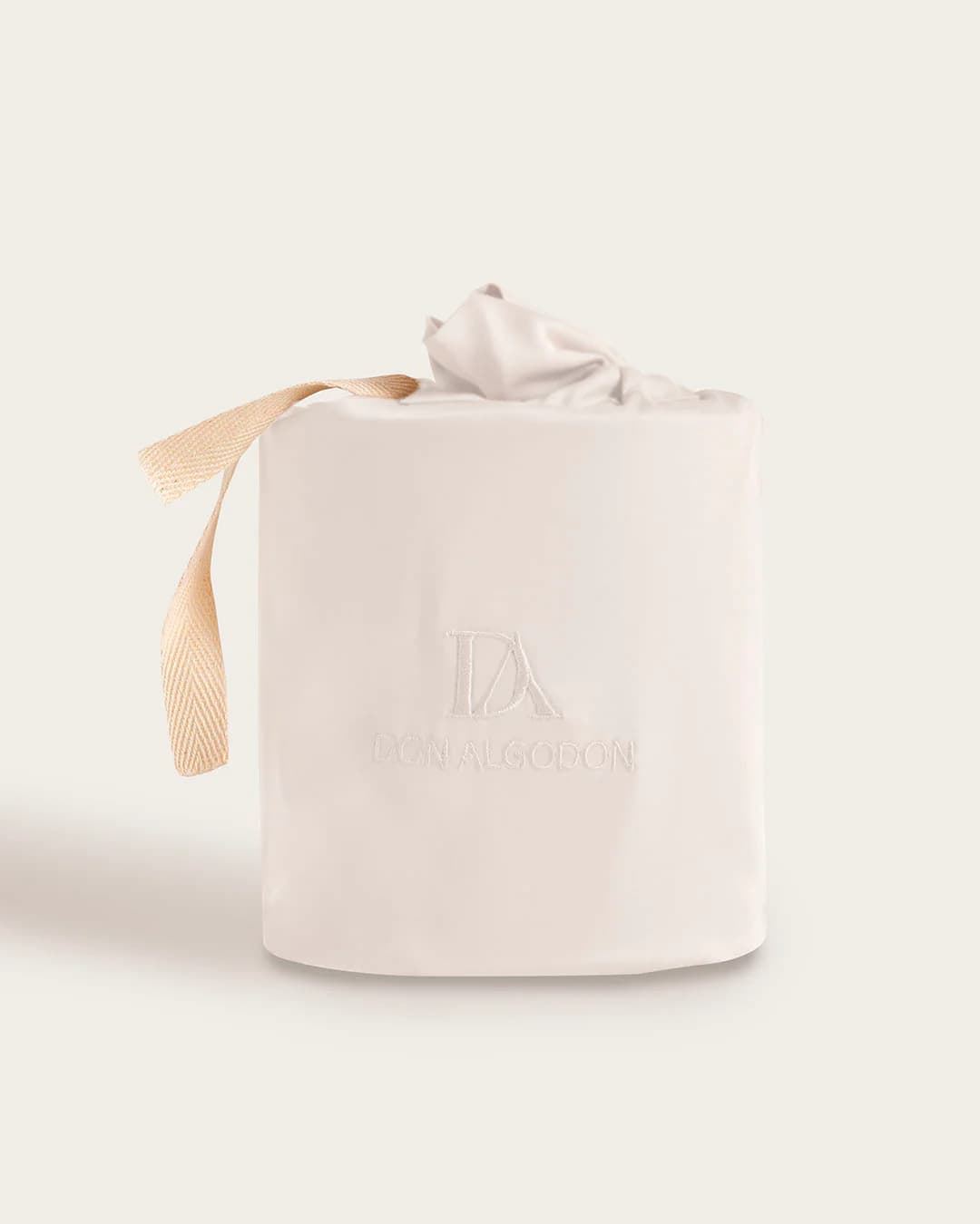 Funda de almohada seda de bambú blanca - Imagen 1