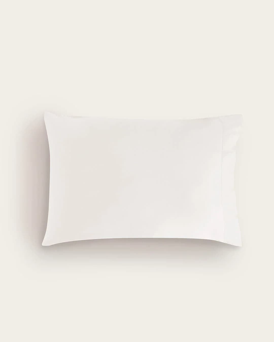 Funda de almohada seda de bambú blanca - Imagen 2