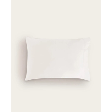 Funda de almohada seda de bambú blanca - Imagen 2