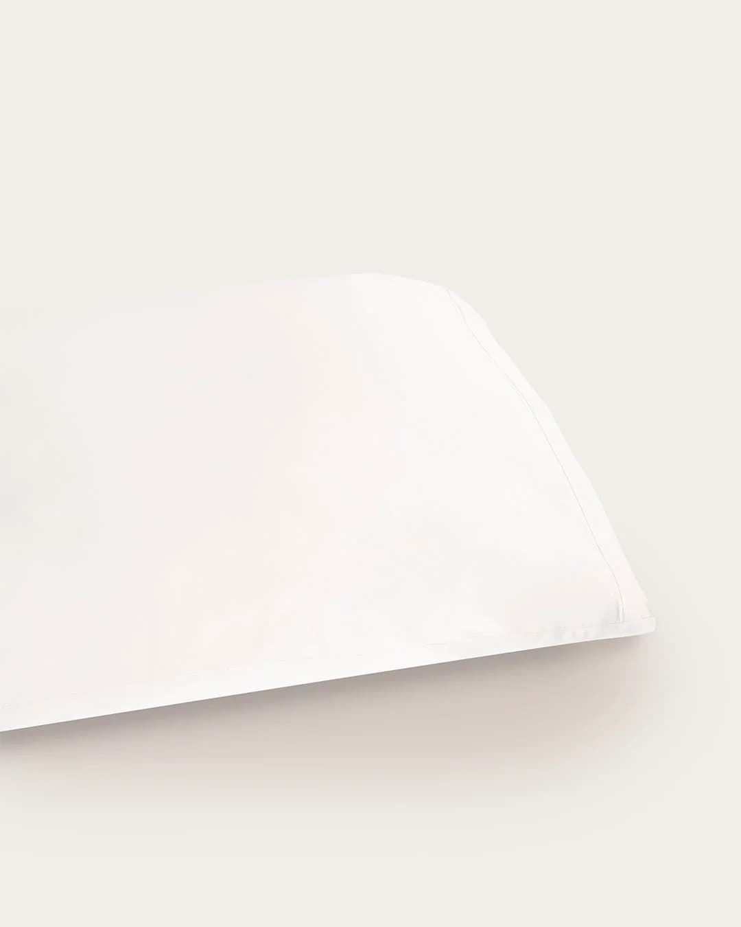 Funda de almohada seda de bambú blanca - Imagen 3