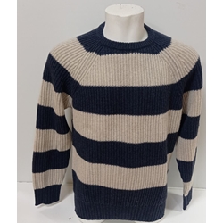 Jersey beige-marino - Imagen 1