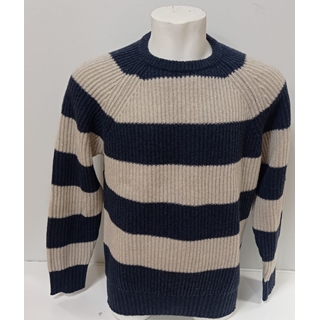 Jersey beige-marino - Imagen 1